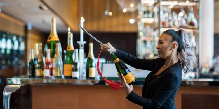 What is the Tradition of “Sabrage” in Champagne Culture?